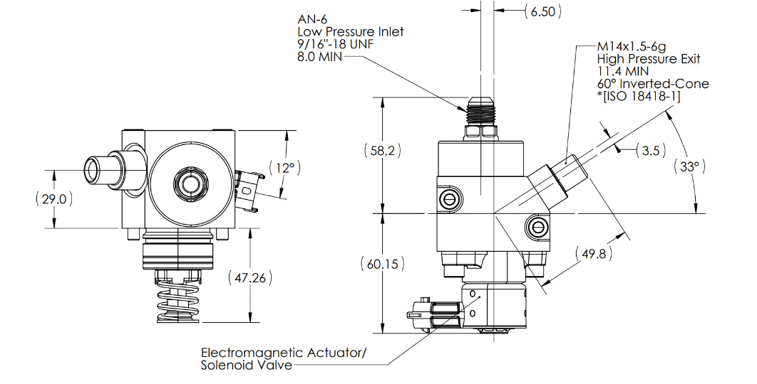 Stanadyne 1150-250 High Pressure Fuel Pump LT4+