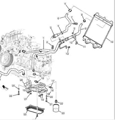 2020 C8 ENGINE OIL COOLER AND LINES